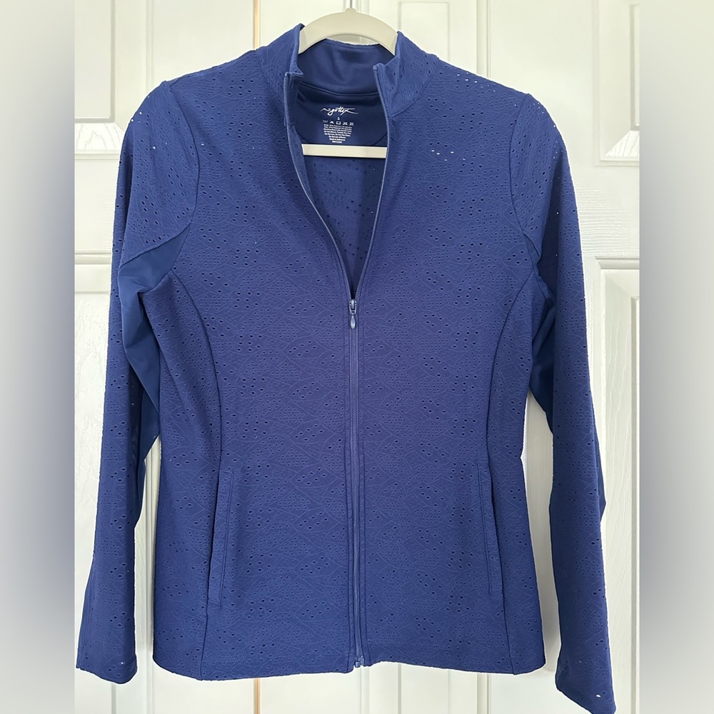 Women's Light and Stretchy Blue Jacket- fitness and fashion combined